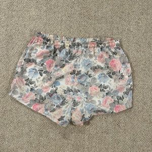 vintage gitano drawstring floral shorts